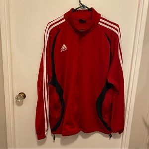 Red adidas jacket